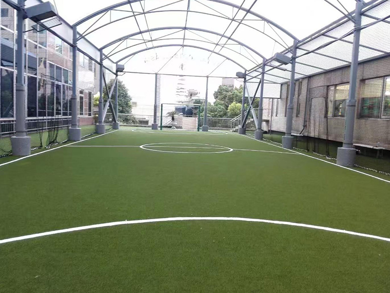 Mini terrain de football installé à Shanghai, Chine 2018