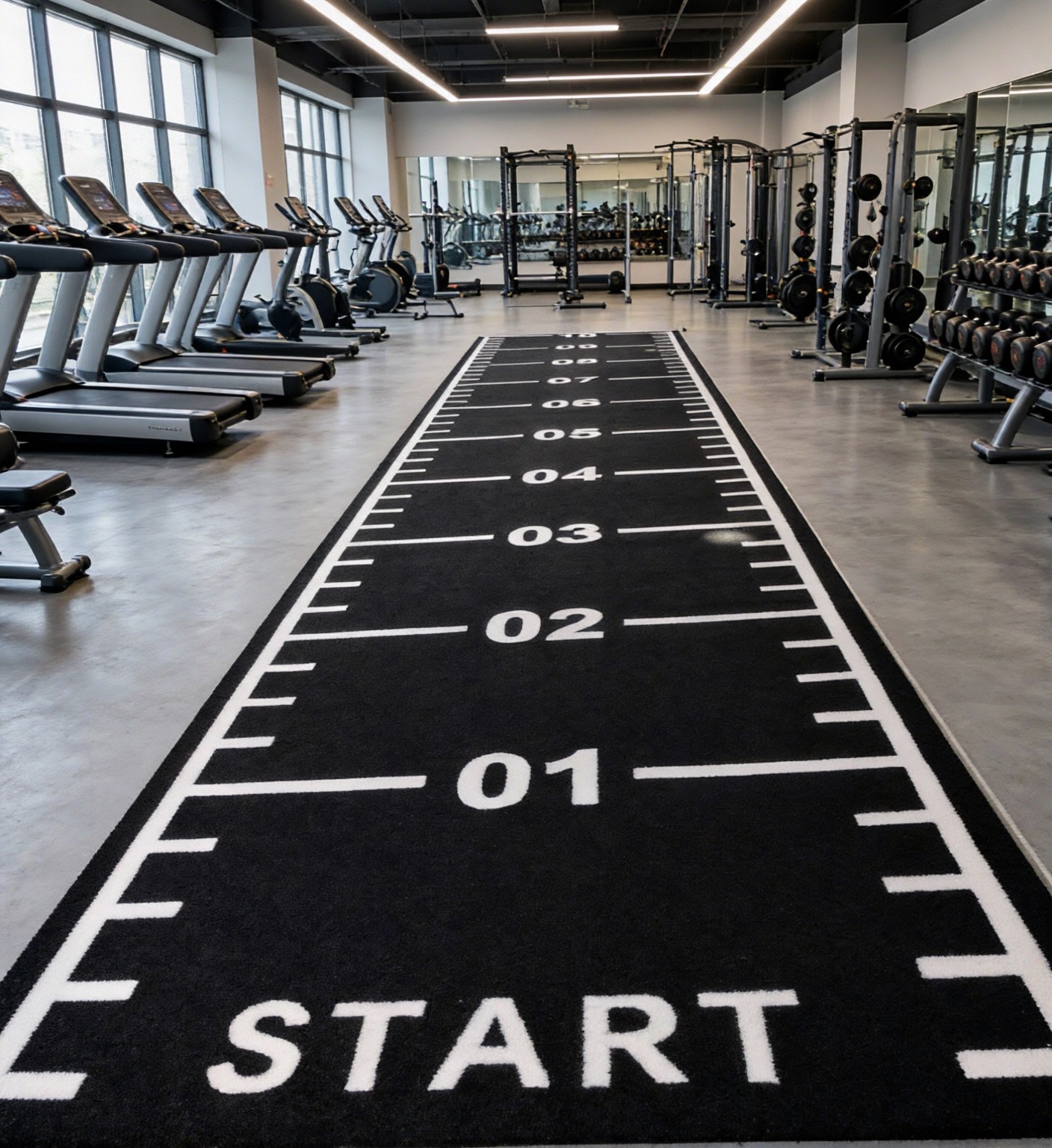 Noir gym turf